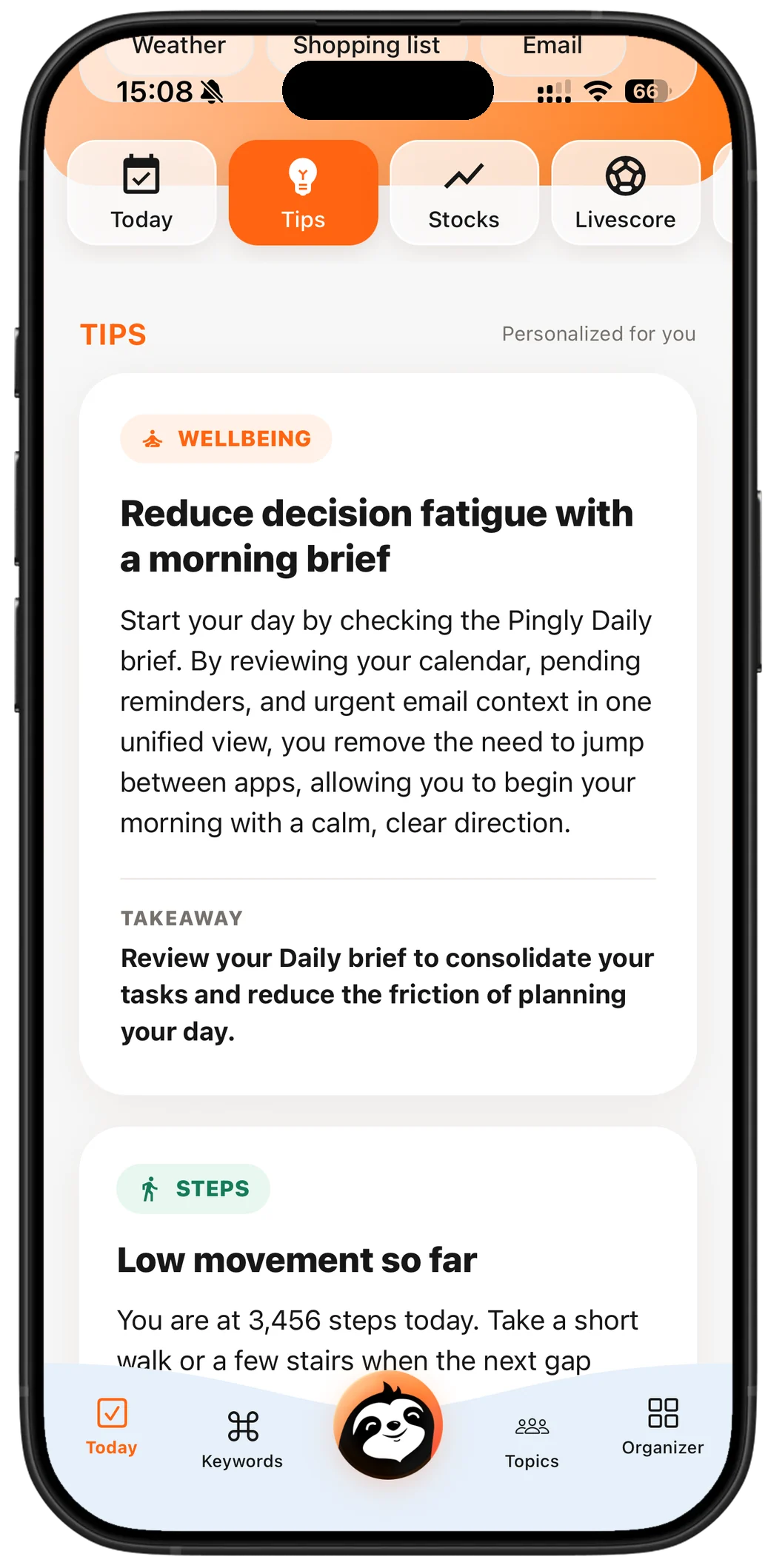 Tips — personal suggestions for your day